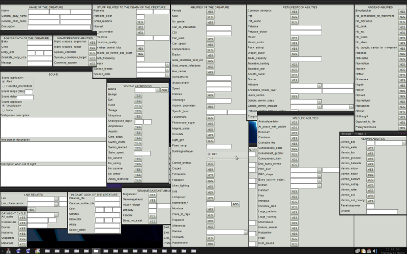 Dwarf Fortress Mod Creation Kit *get the first view of the program*